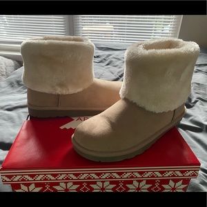 Tan winter boots
